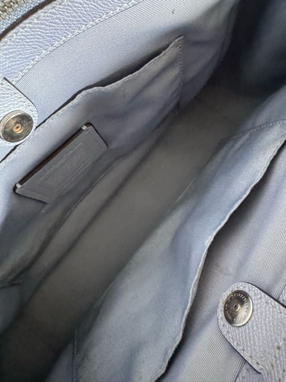Coach Surrey Carryall in Cornflower Blue - Picture 5 of 7